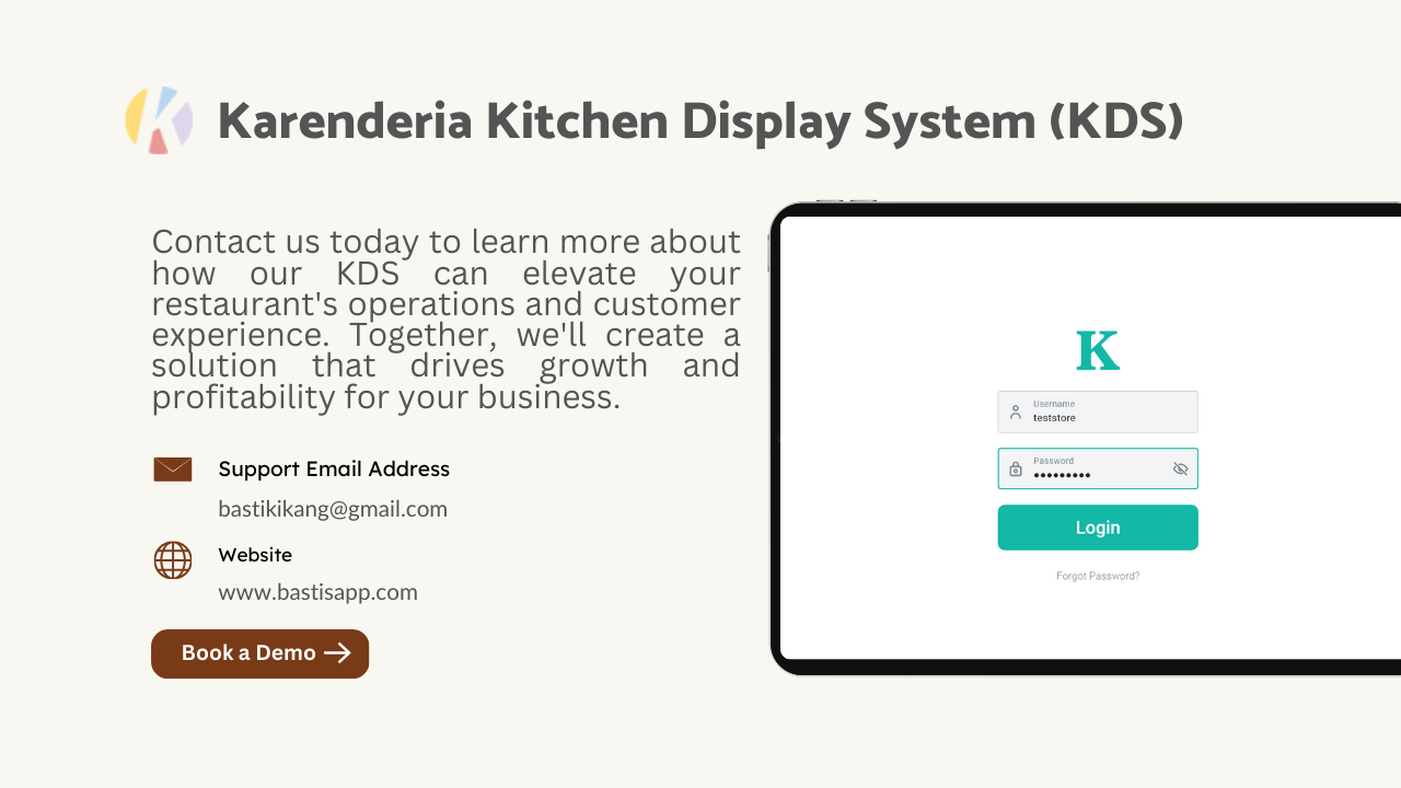 Karenderia Kitchen Display System